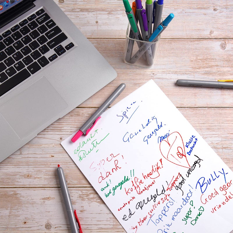 WRITECH Retractable Permanent Markers Assorted : Fine Point Marker Pen,12 Count - Image 5